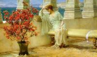 Alma-Tadema, Sir Lawrence - Her Eyes are with Her Thoughts
